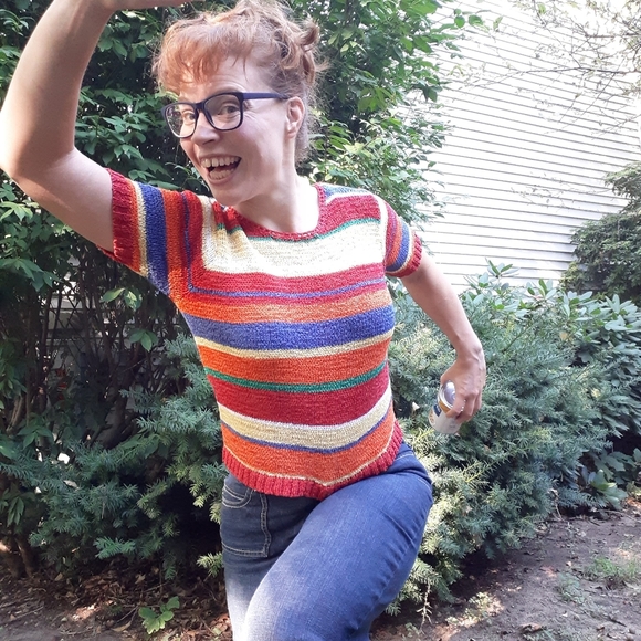 Norm Thompson Sweaters - Striped Vintage Sweater